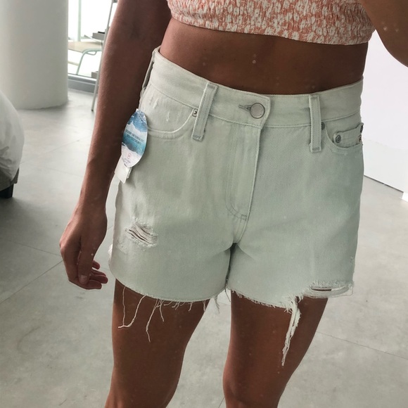 Ag Adriano Goldschmied Pants - NWT AG Adriano Goldschmied Alexxis Ripped Denim Short - Size 25